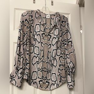 Cabi snake print blouse, size xs.